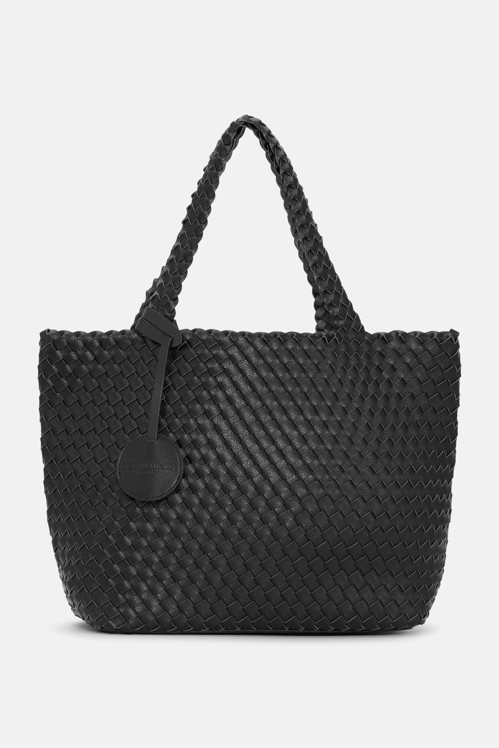 Tote Bag Geflochten - Black Gun metal